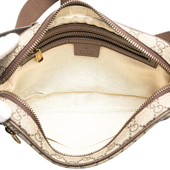Gucci GG Supreme Ophidia Body Bag Waist Beige Brown Leather - Picture 8 of 8